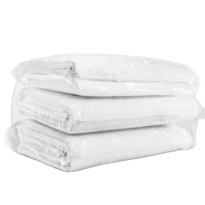 China Factory Cotton Non Woven Disposable Bath Towel 70x140cm Spunlace Soft Thick Absorbent Eco Friendly Biodegradable Hotel Spa