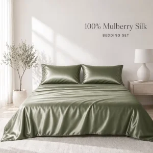 China Factory Custom Color Price 100% Smooth Pure Mulberry Silk Duvet Cover Silk Duvet Comforter Bedding Set