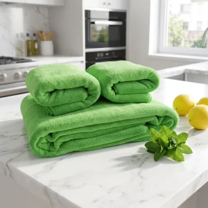 China Factory Custom Knitted Ultra-fine Fiber Quick-Dry Towel Set