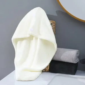 China Factory Direct Super Absorption Quick-Dry Lightweight Microfiber Hair Towel Turban Drying Cap Custom Logo for Home Use