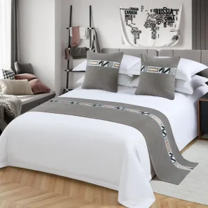 China Factory Nantong Custom Luxury 5 Star Hotel Embroidery Bedding Sets 4 Pieces Bedding Sheet Sets