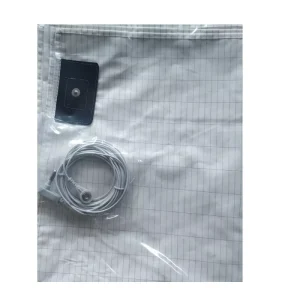 China Factory Size Customized Silver Fiber Cotton Organic Grounded Earth White Bed Sheet Bedding Flat Fitted Sheet