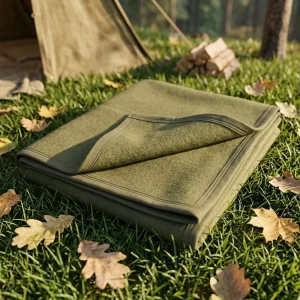 China Factory Travel Training Brushed Woven Raschel Blanket Wool Polyester Blend Anti Pilling Portable Heated Custom