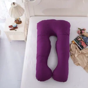 China Factory U Shaped Maternity Velvet Body Pregnancy Pillow for Women