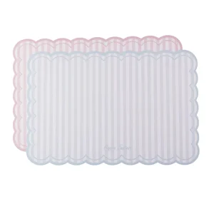 China Made SUMMER SPRING Table Mat PVC Kitchen Placemat Striped Pattern Anti-Slip Feature
