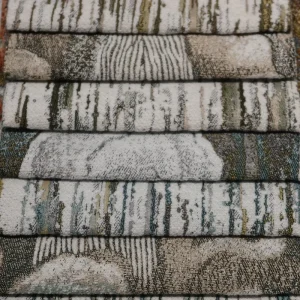 China Manufacture 100% Polyester Upholstery Fabric Custom Design Heavyweight Non Wrinkle Jacquard Sofa Fabric