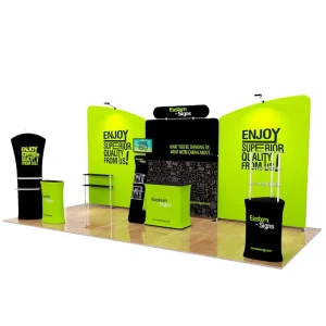 China Manufacturer Fabric Full Color Display Folding Commercial Exhibit Booth Ideas for Trade Shows