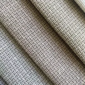 China Manufacturer Free Sample Printed Knitted Polyester Faux Linen Fabric Roll for Sofa Home Textile Lining Bags