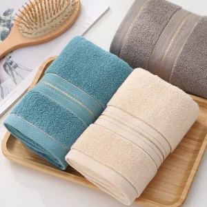 China Manufacturer Gift Solid Color Thickened Rectangle Pure Cotton Hotel Use Individually Face Towels