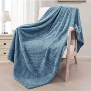 China Manufacturer OEM Custom Jacquard Knit Throw Blanket Home Textile Hotel Project for Bulk Supply