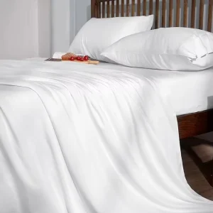 China Manufacturer Ultra Soft Bed Linen 300 Thread Count Solid Color Fitted Bed Sheet Set 100 Cotton