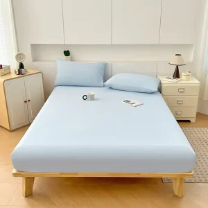 China Manufacturer Wahed Cotton Printed Bed Mat Fitted Sheet 300tc Waterproof All Season Bedding Set Factory Home Use