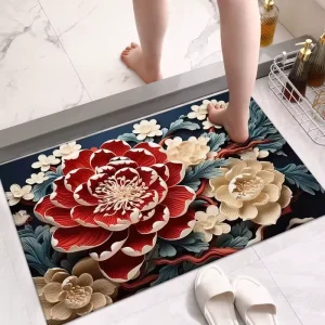 China Manufacturer’s Extra Large Bath Mat Non Slip Shower Mat with Novelty Pattern Custom Shape for Home Hotel Modern Diatom Mud
