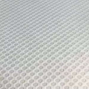 China OEM&ODM 100% Organic Yarn Dyed Single Jacquard Ticking Knitted Polyester 280 GSM Breathable Stretch Mattress Fabric for
