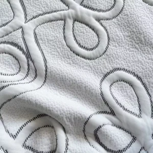 China OEM&ODM Factory 100% Polyester Organic Stretch Jacquard Yarn Dyed Dot Mattress Knitted Fabric