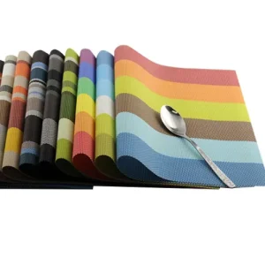China Sale Restaurant Table Mats Pvc Placemat