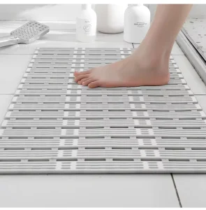 China Solid Eco Friendly TPE Anti Slip Bath Mat with Suction Cups Massage Function Cell Design Certified by for TUV Reach
