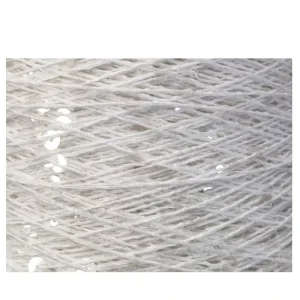 China Supplier High Quality Angora Mink Sequin Yarn 3MM+6MM 100% Cotton Fancy Pattern