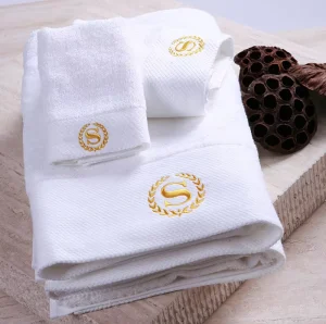 China Supply 100% Egyptian Cotton Luxury Face Towel Hotel Bath Towel