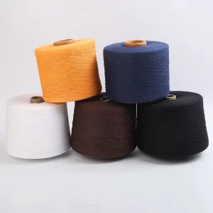 Chinese Factory Eco Friendly Raw Pattern Polyester Blended Yarn 16 2 Dyed Yarn For Sock Fabric And Knitwear Sewing