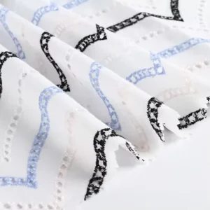 Chinese Factory Shaoxing Textile 60%cotton 40%polyester 138gsm 3d Dubai Ethnic Embroidery Fabric