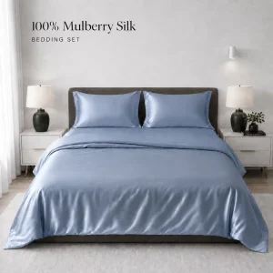 Chinese Silk Comforter Pillowcase Fitted Sheet Set Duvet Luxury Queen King Size Bedding Sets