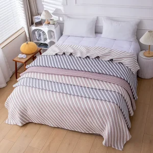 Chinese Style Ink Wash Woven Anti static Portable Throw Blanket Cotton Polyester Custom Size Traditional Teahouse