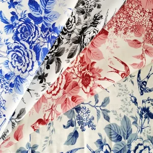 Chinese Traditional Cotton Fabric Elegant Flowers Beautiful Pure Cotton 150cm for Men Women Garments Dresses
