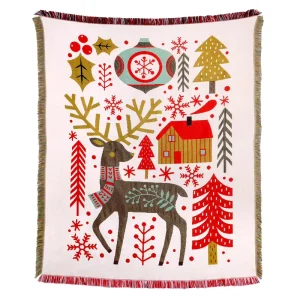 Christmas Festival Style Wall Fabric Tapestry Woven Throw Wall Hanging Decoration for Festivities Home Decor 1 Piece MOQ
