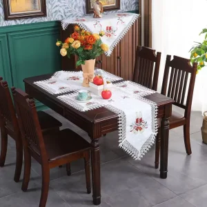 Christmas Light Table Runner Household Dining Table Cloth for Home Coffee Table Coaster Holiday Decoration