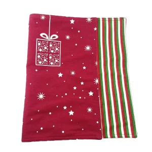 Christmas Placemats Washable Cotton Blend Polyester Dining Table Mat Custom Pattern Silkscreen Placemats