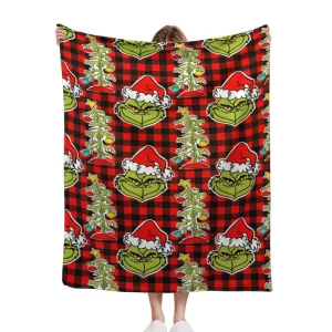 Christmas Printed Decorative Blanket for Bedding and Home Use All Season Custom Designs and Sizes Blanket