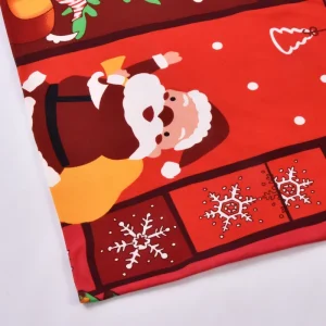Christmas Printed Stretch Milk Silk Knit Fabric Specially for Sofa Chair Covers Custom Patterns & Sizes Available