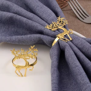 Christmas Sika Deer Napkin Ring Napkin Buckle Napkin Ring Cloth Ring Manufacturer