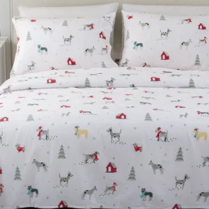 Christmas Style Luxury Design Bed Sheets Set 4 Piece Set Children’s Holiday Printed Microfiber Bed Sheet Set