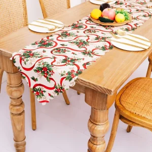 Christmas Table Runner for Christmas Ornaments Decorations Christmas Table Cloth