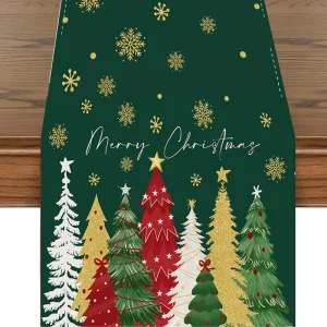 Christmas Table Runners Holiday Decor Linen Table Runners Home Dining Table Decor Christmas Table Runners