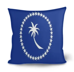 Chuuk Flag Patriotic Decorations Throw Pillow Covers Farmhouse Independence Day Cushion Case for Couch Sofa Home Decor
