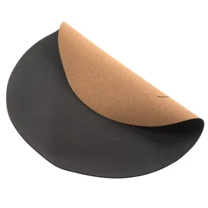 Circular Cork Rubber Yoga Mat 5mm Thickened Anti Slip Fitness Mat with Folding Advantage
