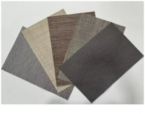 Classic Custom Eco Friendly PVC Rectangle Table Place Mats Waterproof Heat Insulation Stocked for Dining