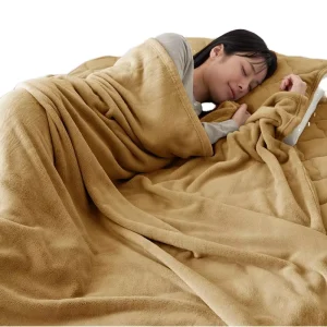Classic Eco-Friendly Polyester Microfiber Modern Knitted Fleece Bed Blanket Solid Color Flannel for All-Season