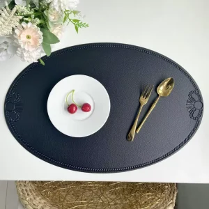 Classic Fabric Eco Friendly Placemats Waterproof and Stain Resistant Soft Pads for Dining and Kitchen Use
