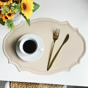 Classic Fabric Nordic Heat proof Eco Friendly Waterproof Oil proof Customized Color Custom Size Square Placemat for Home Hotel