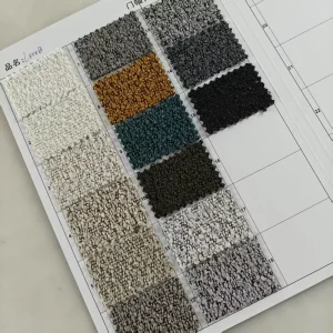 Classic High Quality Custom Upholstery 100% Polyester Heavyweight Shrink Resistant Dyed Woven Fabric for Sofa
