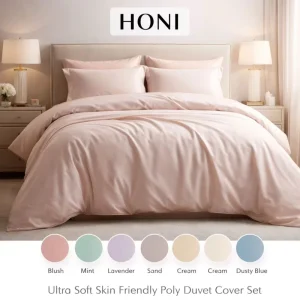 Classic Knitted Brown Sequins Solid Duvet Cover Set Polyester Microfiber Breathable Eco Friendly