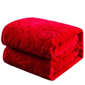 Classic Korean Style 3D Printed Cartoon Pattern Raschel Blanket Winter Use Anti-Pilling