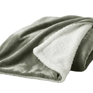 Classic OEKO-TEX White Solid 310GSM Flannel with 200gsm Sherpa Breathable Blanket