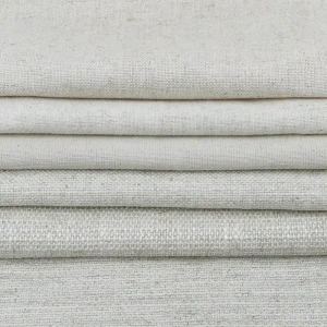 Classic Organic Cotton Linen Fabric Richly Textured Yarn Dyed Blend for Curtain Sofa Pillow Cover Furniture Bag Woven Technique