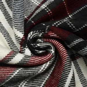Classic Plaid Knitted Half Velvet Throw Blanket Ultra Soft Fluffy Lightweight Washable All Season Sofa Cover