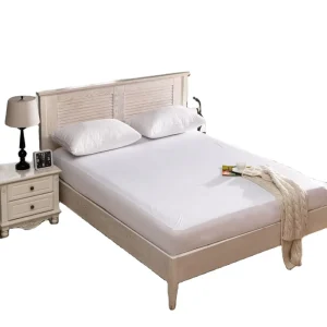 Classic Poly Material Waterproof Mattress Protector Breathable Soft Mattress Cover to Protect Bed Machine Washable
